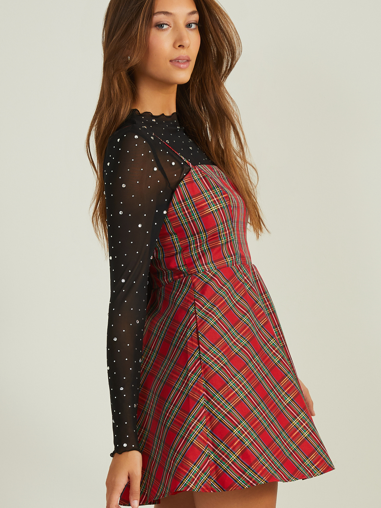 Forever 21 red plaid outlet dress
