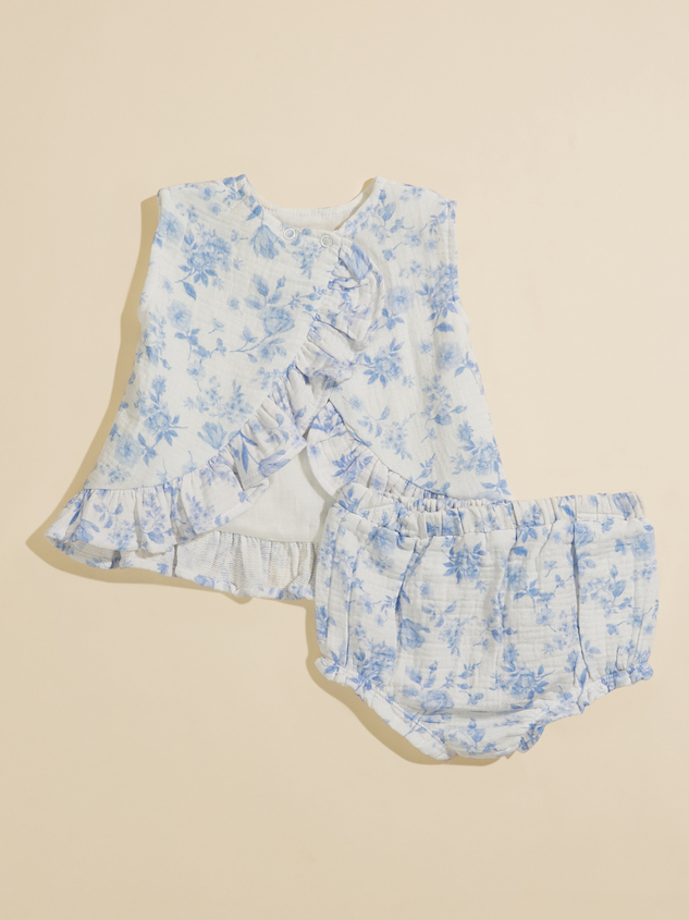 Abigail Floral Top and Bloomer Set Detail 3 - ARULA