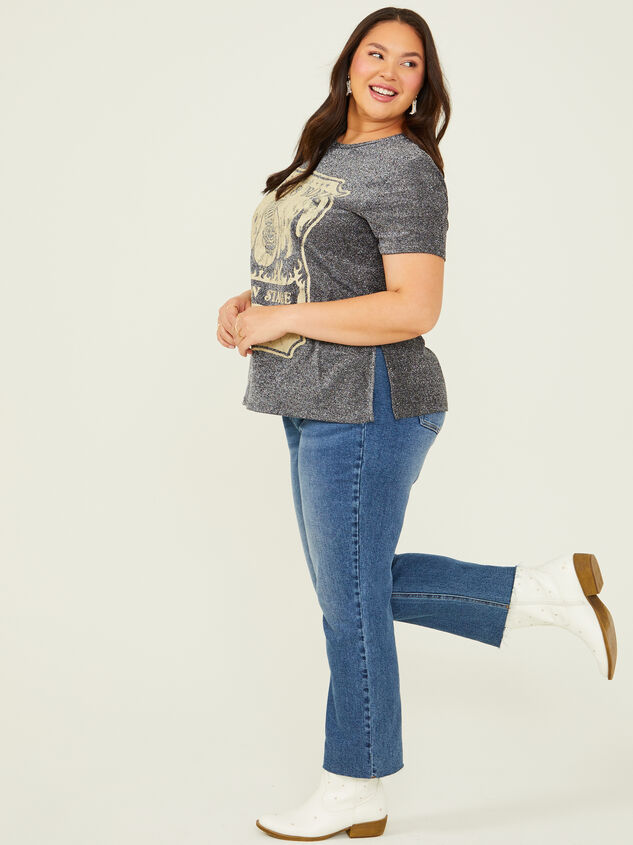 Rock and Roll Glitter Tee Detail 3 - ARULA