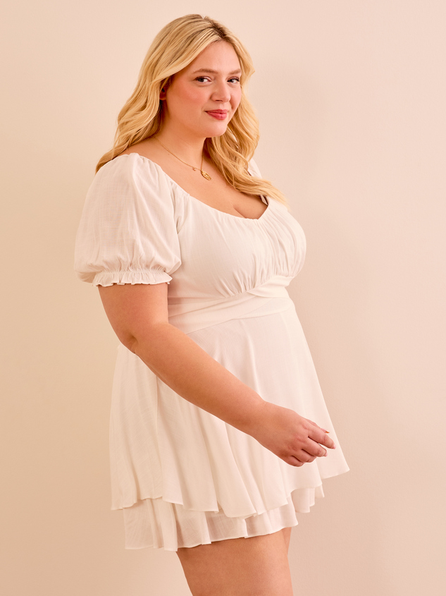 Haisley Double Layered Romper Detail 3 - ARULA
