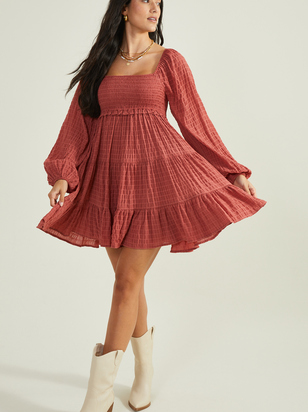Aurora Babydoll Dress - ARULA