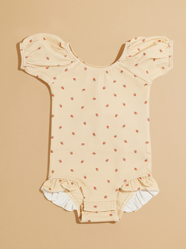 Strawberry One-Piece Baby Swimsuit by Quincy Mae - ARULA