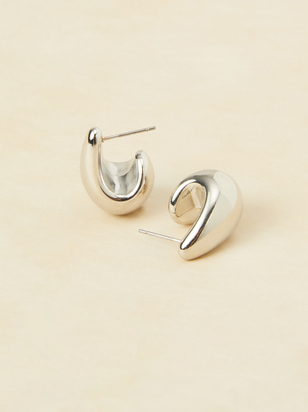 Teardrop Silver Earrings - ARULA