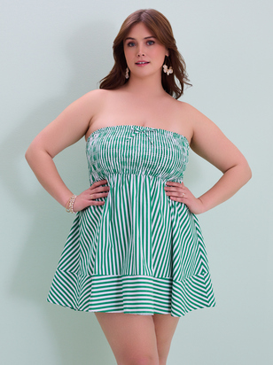 Sabrina Stripe Mini Dress - ARULA