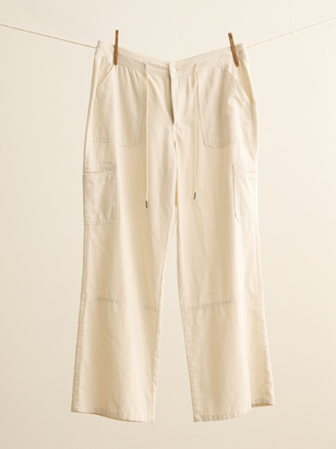 Greer Linen Cargo Pants - ARULA