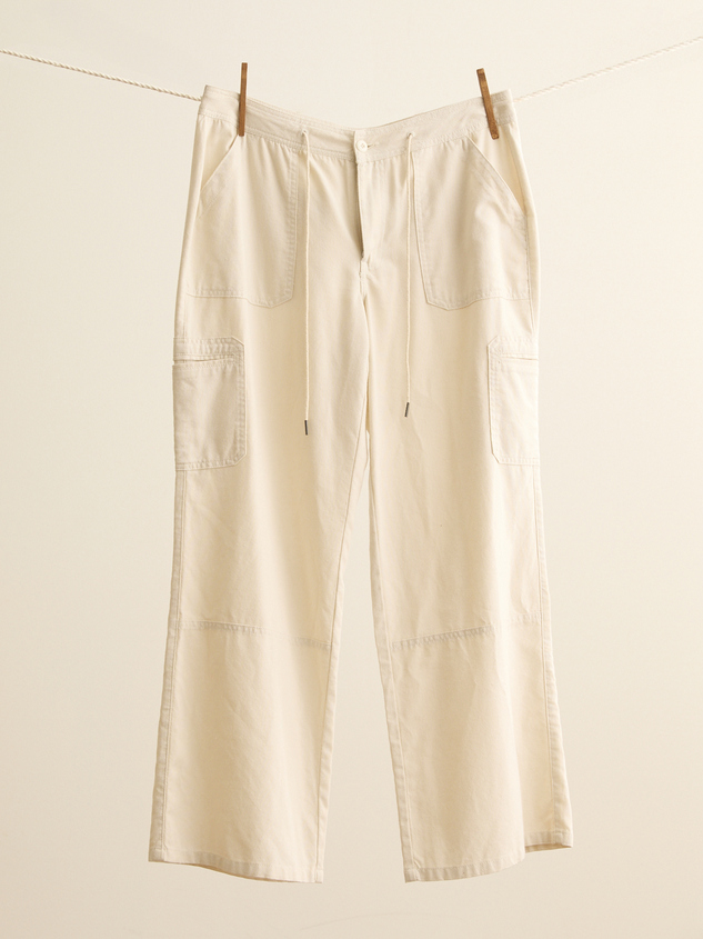 Greer Linen Cargo Pants - ARULA