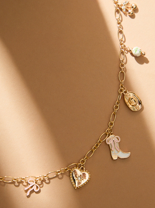 Coquette Cowgirl Charm Necklace - ARULA - 