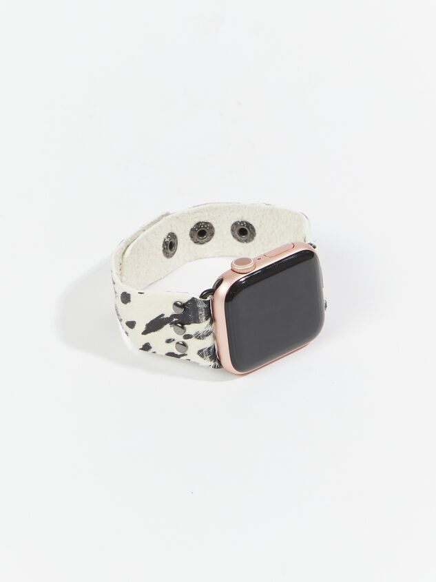 Leather Smart Watch Band - Cowhide Print - ARULA