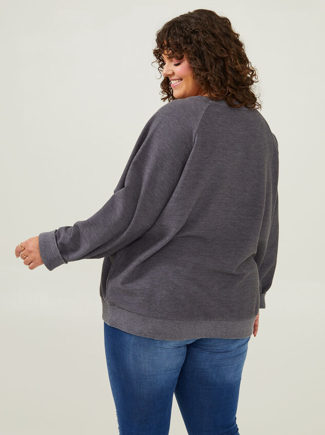 Rhode Ribbed Sweatshirt Detail 3 - ARULA