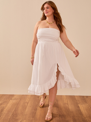 Sierra Strapless Midi Dress - ARULA - 