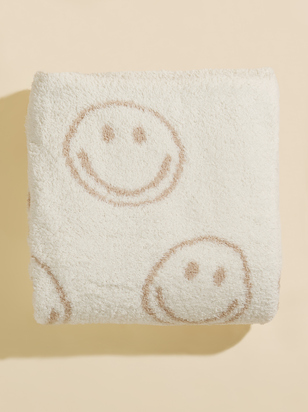Smiley Face Plush Blanket - ARULA