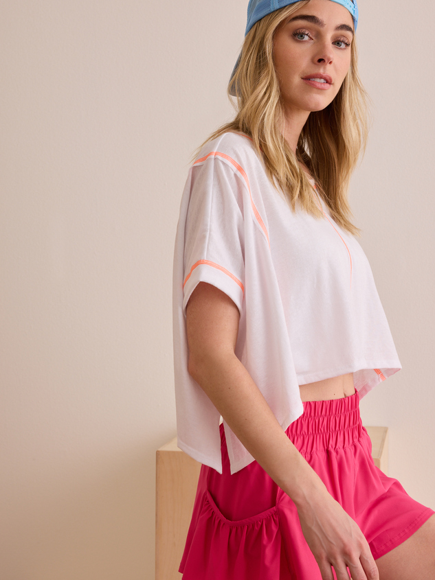 No Days Off Boxy Tee Detail 3 - ARULA