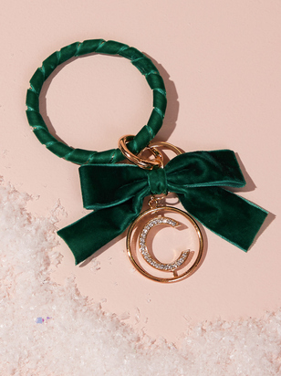 Velvet Monogram Keychain - C - ARULA