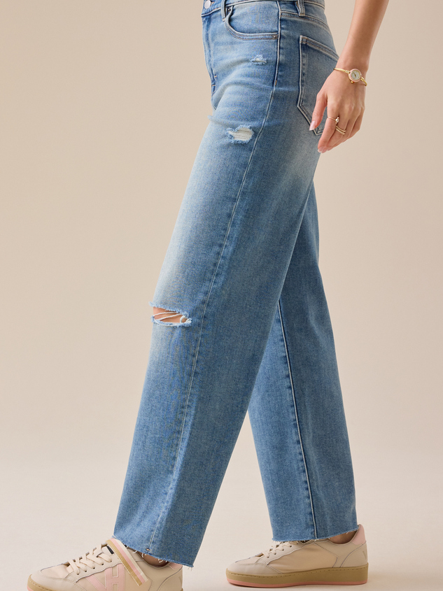 Rollins Straight Leg Jeans Detail 4 - ARULA