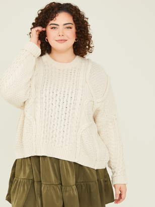Sol Cable Knit Sweater - ARULA