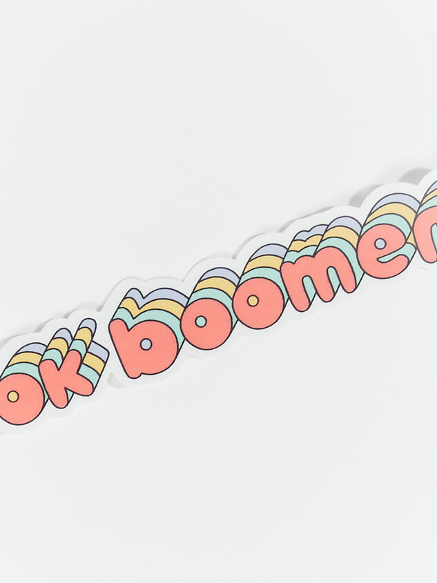 Ok Boomer Sticker Detail 2 - ARULA