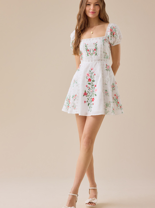 Devon Floral Mini Dress - ARULA - 
