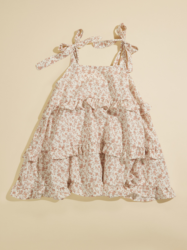 Darcy Floral Ruffle Dress Detail 2 - ARULA