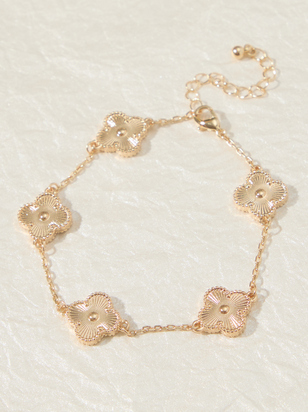 Clover Double Sided Blue Bracelet - ARULA