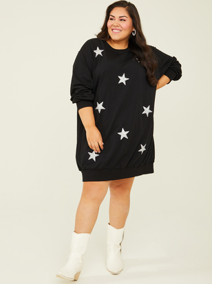 Shining Star Sweatshirt Dress - ARULA