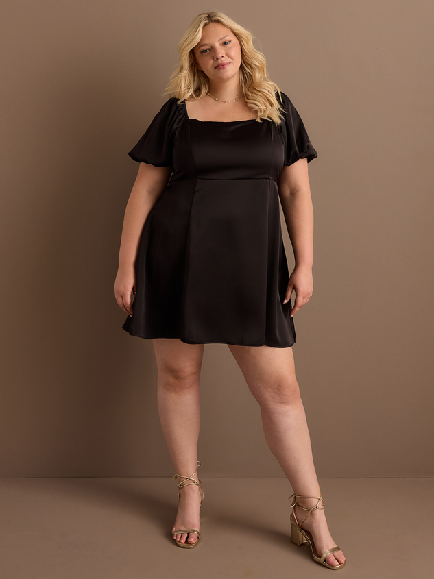 Nadia Satin Dress Detail 2 - ARULA