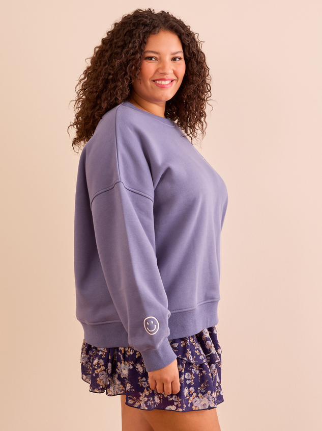 Do What Makes You Happy Sweatshirt Detail 4 - ARULA