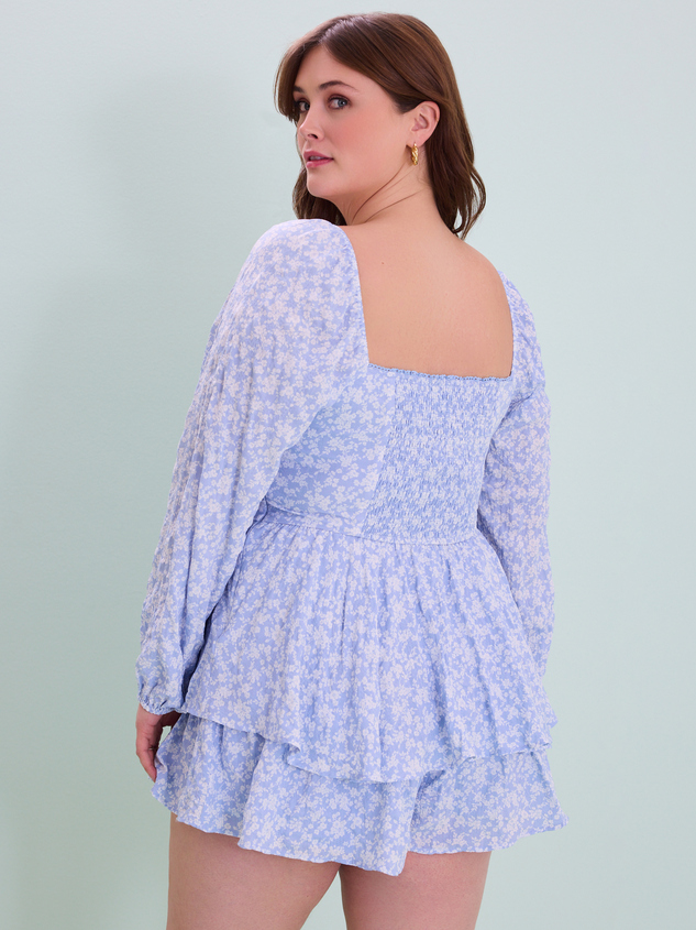 Laynie Floral Romper Detail 5 - ARULA