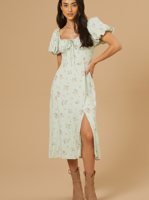 Katy Floral Midi Dress - ARULA