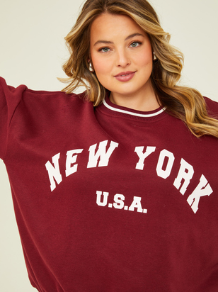 New York Varsity Sweatshirt - ARULA