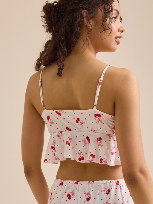 Cherry Bow Lounge Top Detail 5 - ARULA