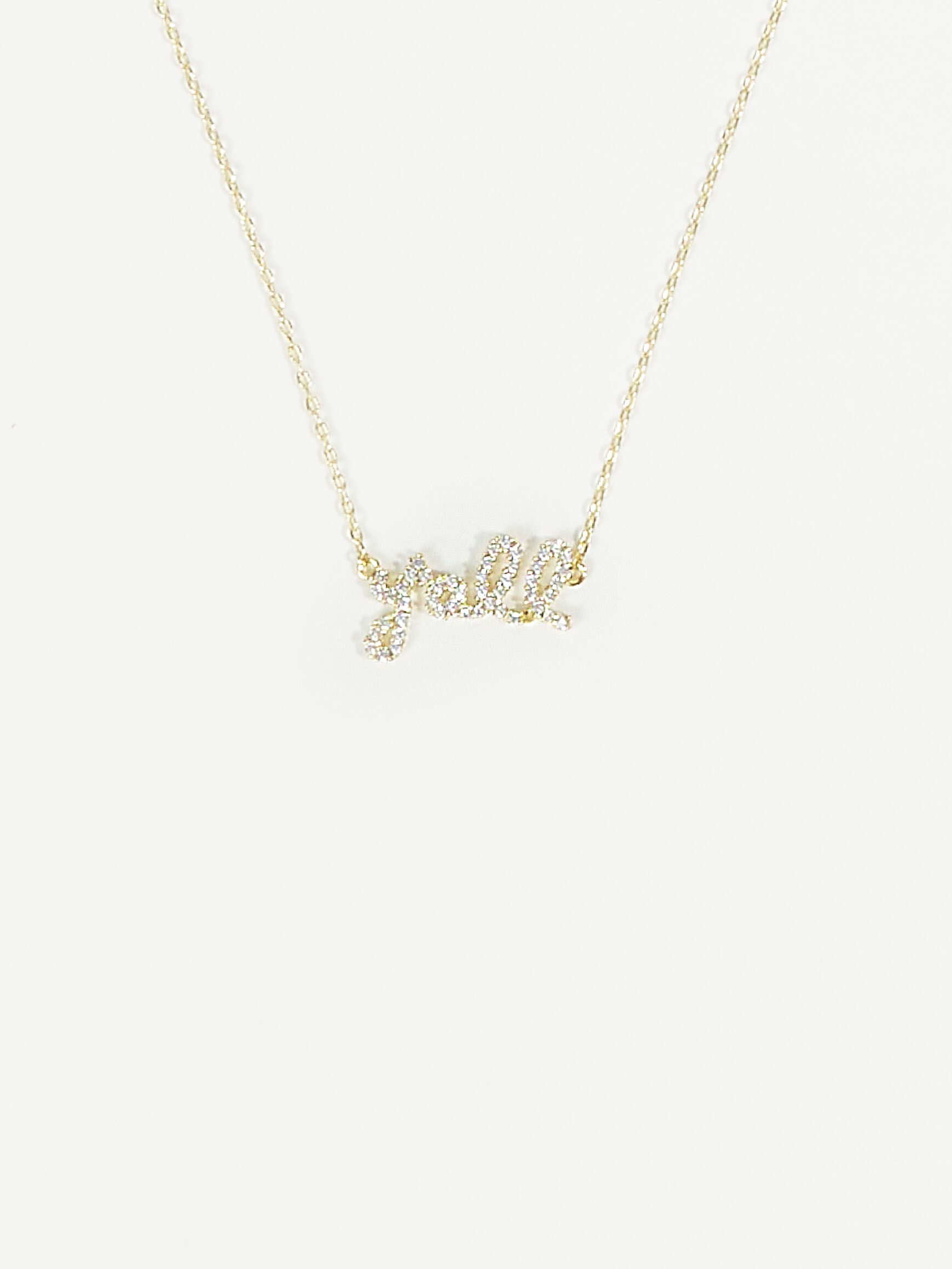 18k Gold Y'all Necklace