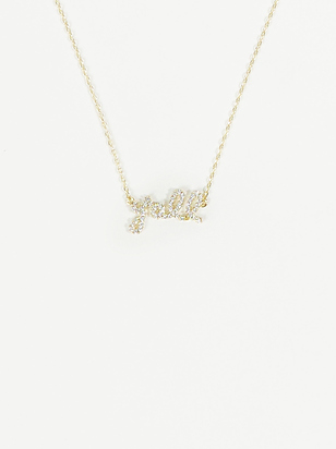 18k Gold Y'all Necklace - ARULA