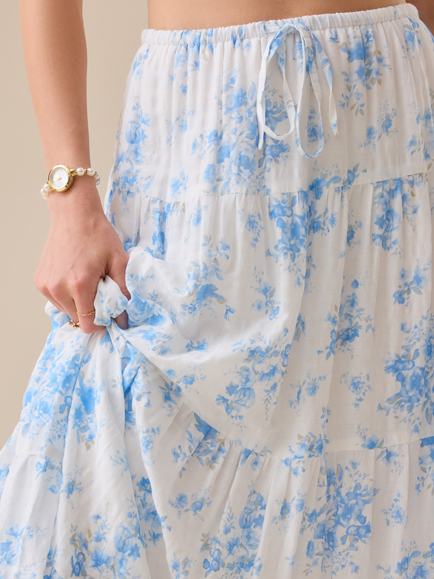Foster Floral Maxi Skirt Detail 3 - ARULA