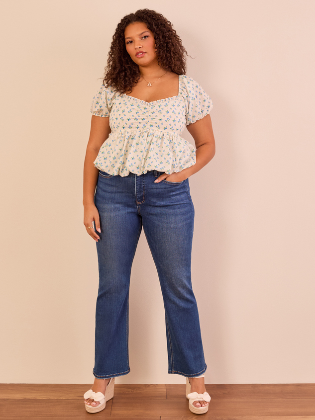 Celia Floral Bubble Top - ARULA