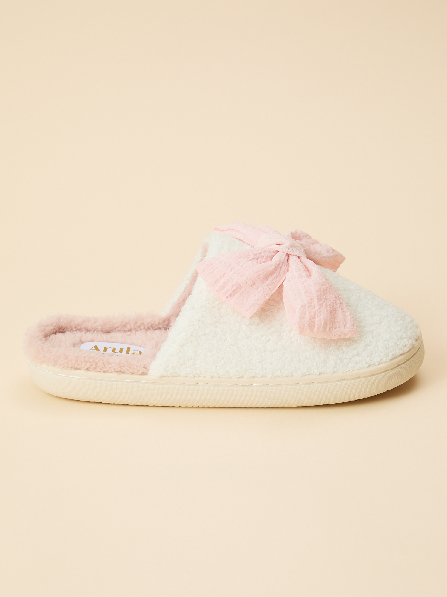 Bonnie Bow Slippers in Pink Arula