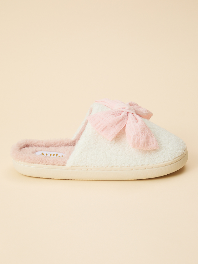 Bonnie Bow Slippers Detail 2 - ARULA
