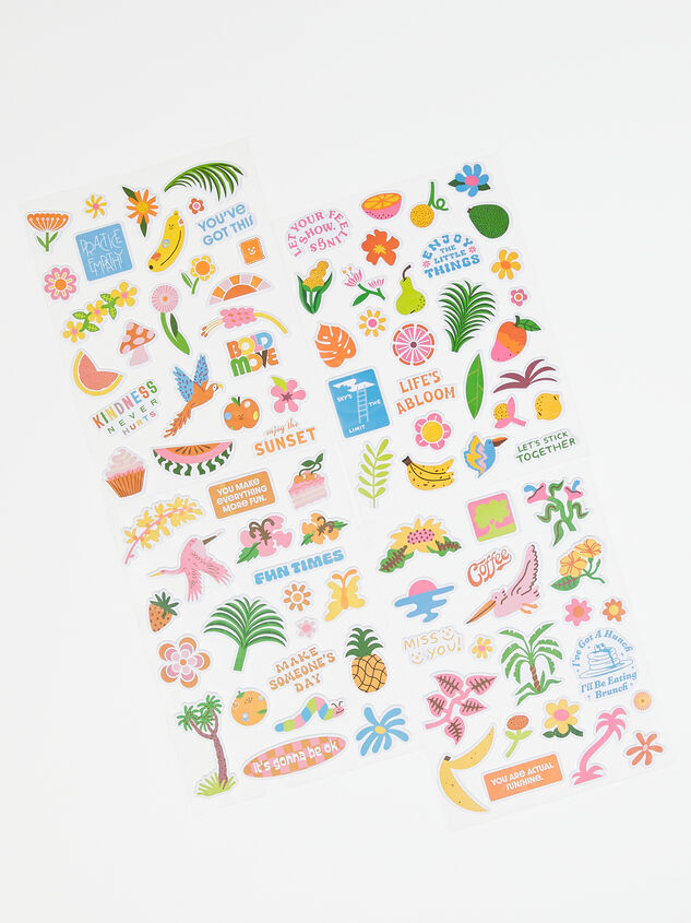 Tropical Puffy Stickers Detail 1 - ARULA