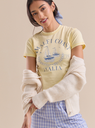 Amalfi Coast Baby Tee - ARULA - 