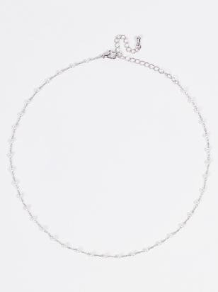 Dainty Pearl Bead Choker Necklace - ARULA