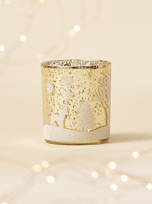 Metallic Winter Candle Holder - ARULA