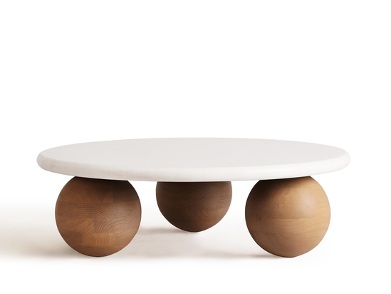 Kylie Cement Coffee Table - ARULA - 