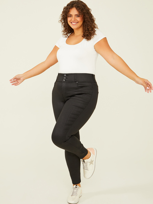 Coated Live In 3 Button Jeans - ARULA