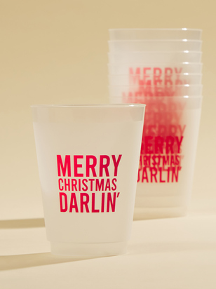 Merry Christmas Darlin Frosted Cup Set - ARULA