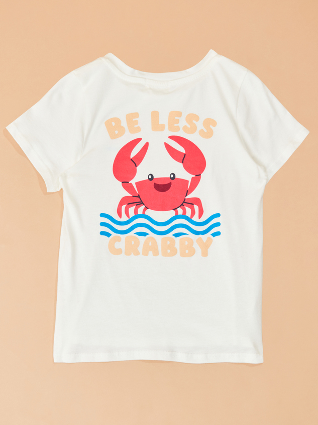 Be Less Crabby Tee Detail 3 - ARULA