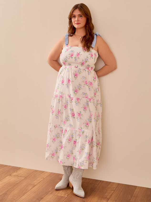 Gemma Floral Maxi Dress Detail 2 - ARULA