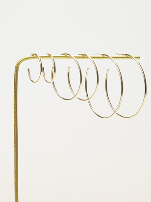 Gold Open Hoop Set - ARULA