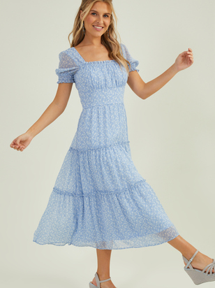 Wyn Puff Sleeve Dress - ARULA