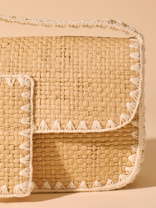 Woven Picnic Crossbody Bag - ARULA