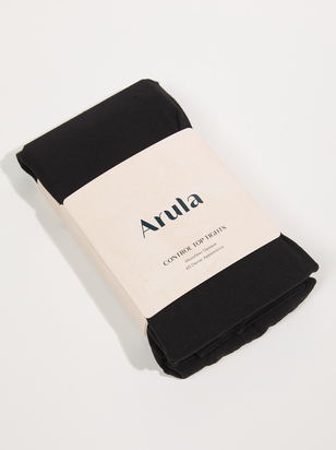 Opaque Control Top Tights - ARULA
