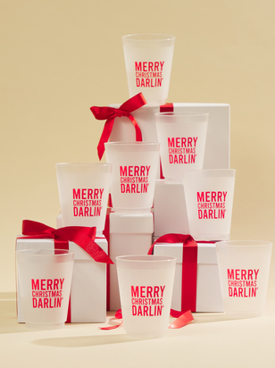 Merry Christmas Darlin Frosted Cup Set - ARULA